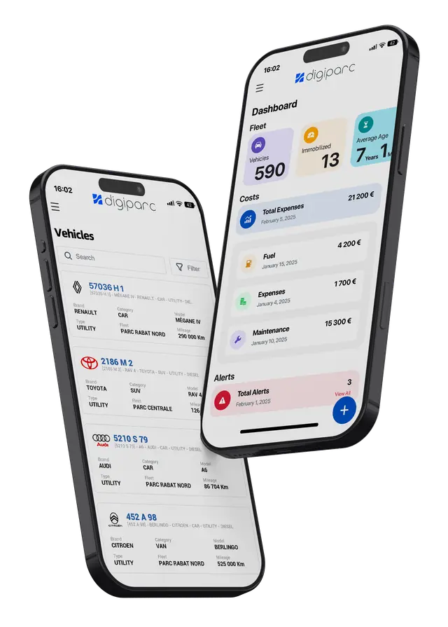 Digiparc App Screenshots